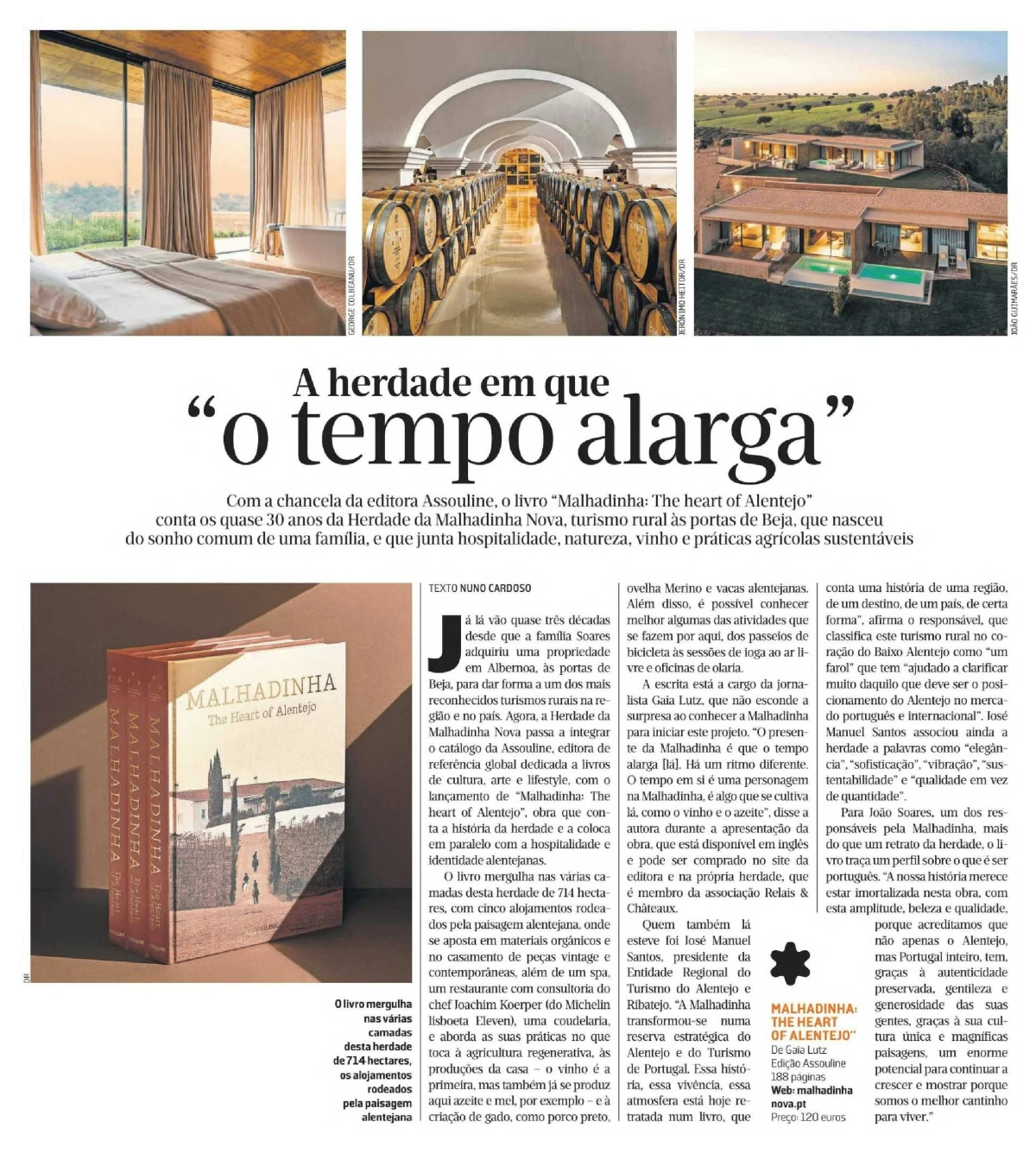 Malhadinha Nova, a herdade alentejana em que "o tempo alarga"
