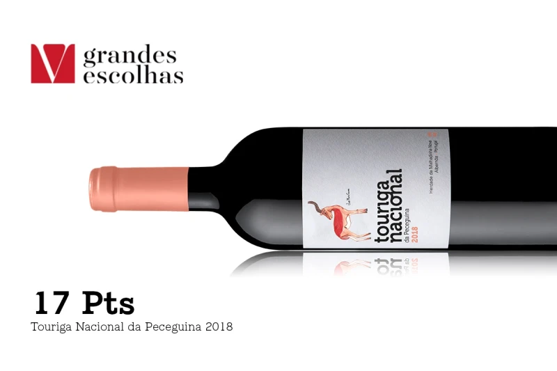 Touriga Nacional da Peceguina 2018 recebe 17 pontos pela revista Grandes Escolhas